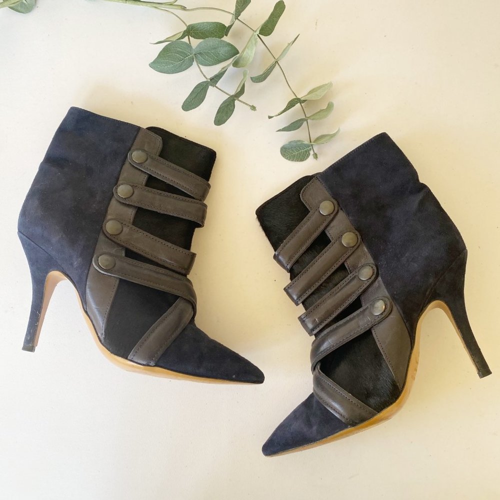 Isabel Marant Tacy Suede Ankle Boots Shoes w/ Heel